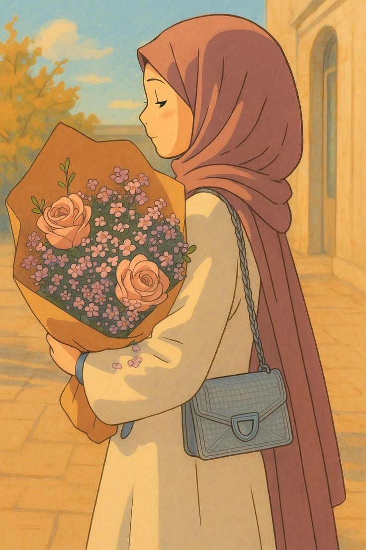 hijab girl pic hidden face