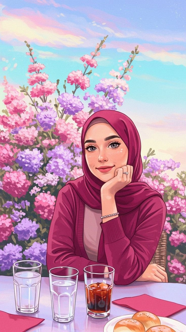 beautiful hijab girl photo