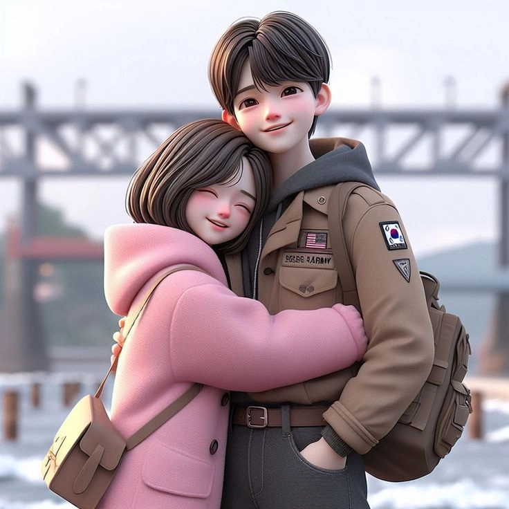 cute hug day for whatsapp dp