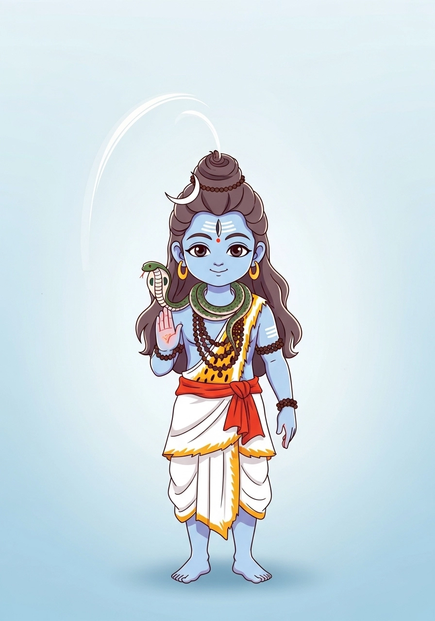 cute little lord shiva dp for whatsapp