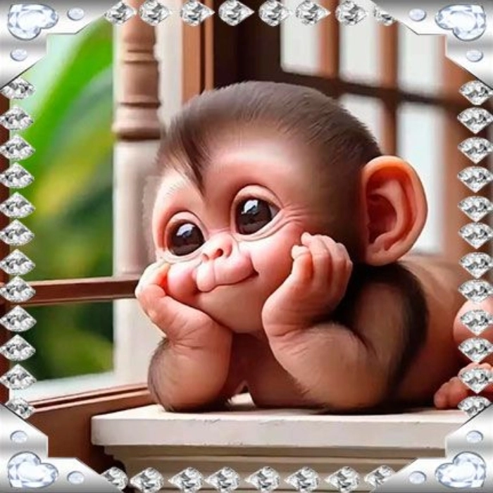 funny monkey dp