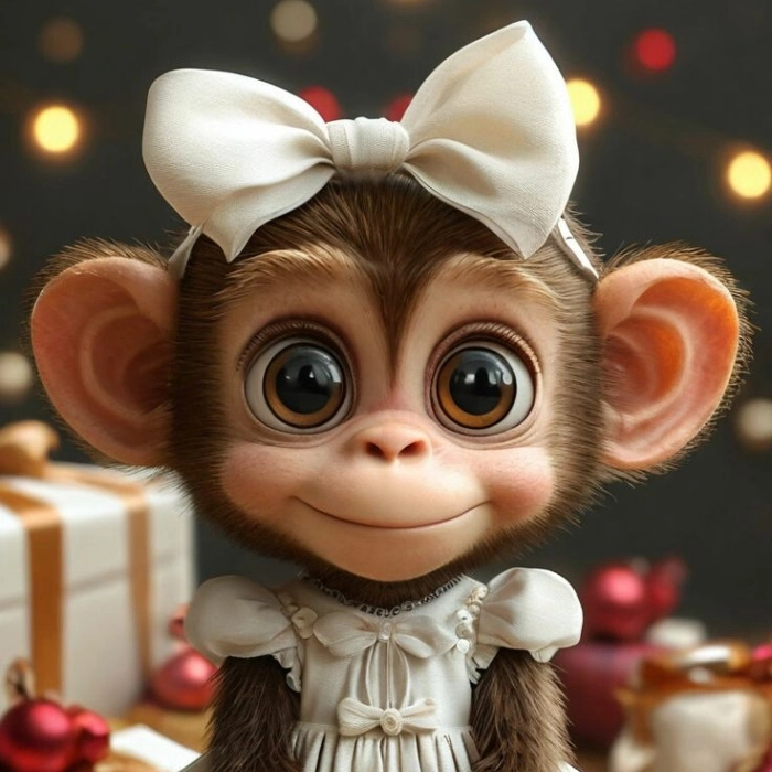 cute monkey dp images