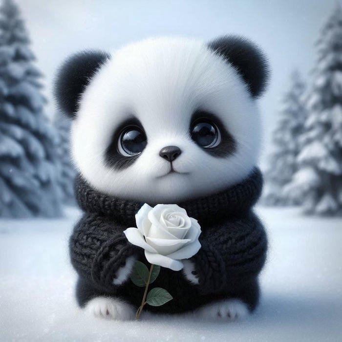 cute panda dp vibe