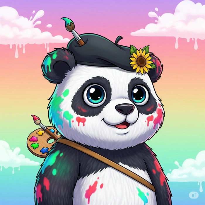 real cute panda