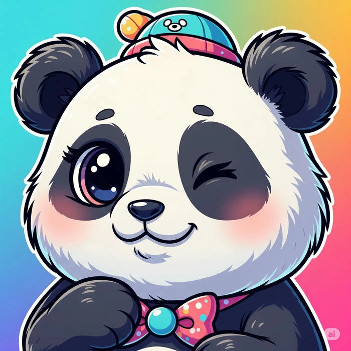 cute panda cake design
