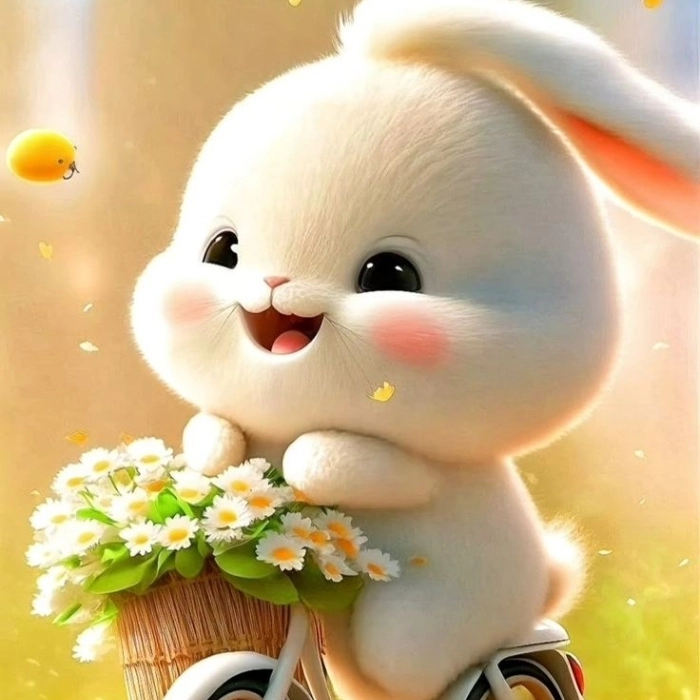 cute rabbit images for whatsapp dp