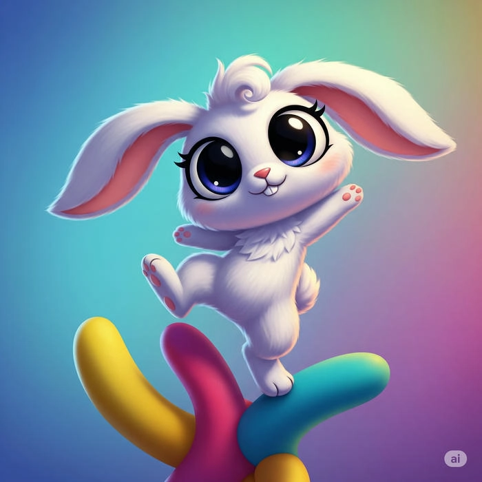 girl with rabbit dp
