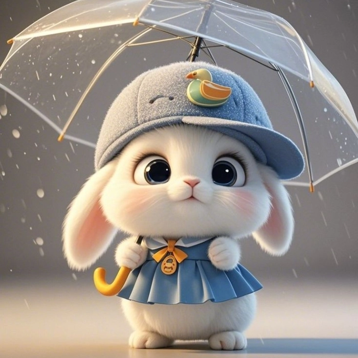 cute rabbit pic for whatsapp dp