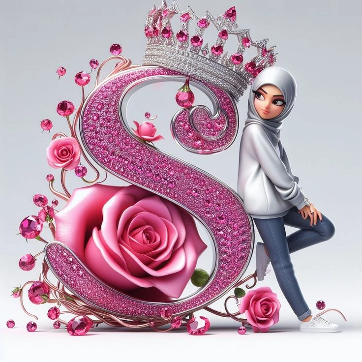 stylish s letter dp cute design