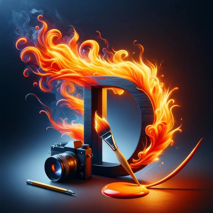 stylish d letter dp