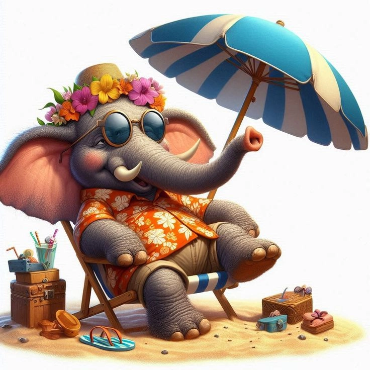 cute baby elephant cartoon