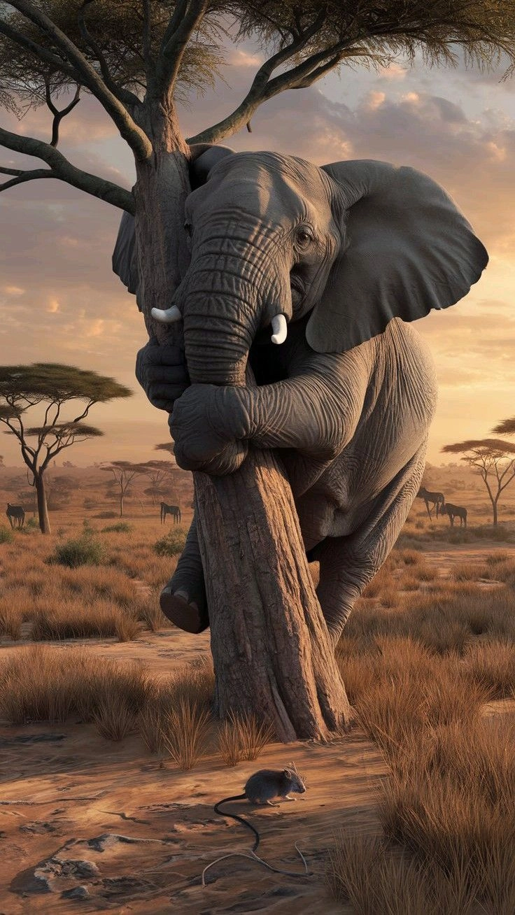 cute elephant drawing easy