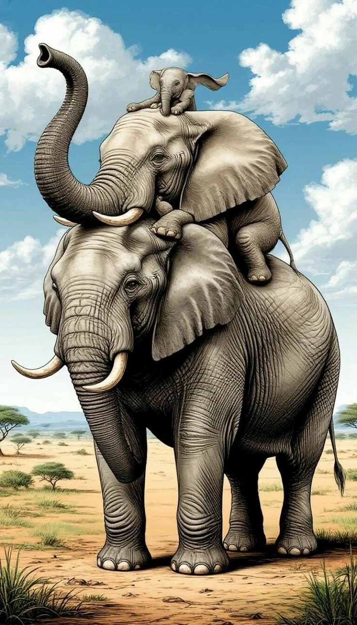 cute elephant clipart