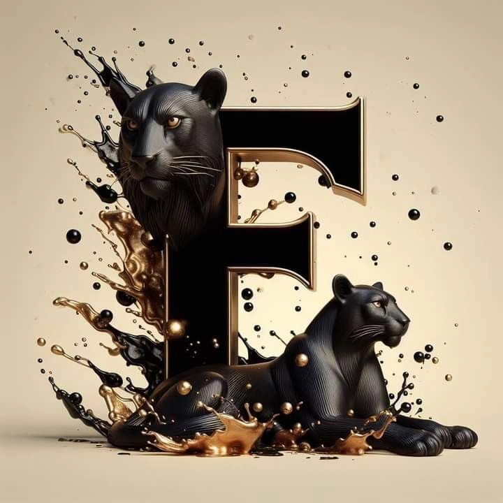stylish f letter dp