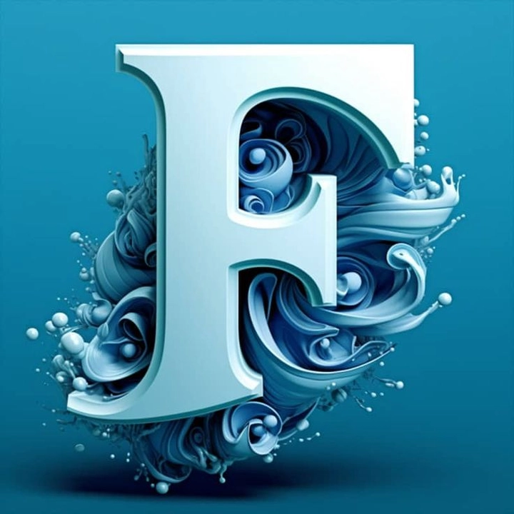 f letter dp with heart