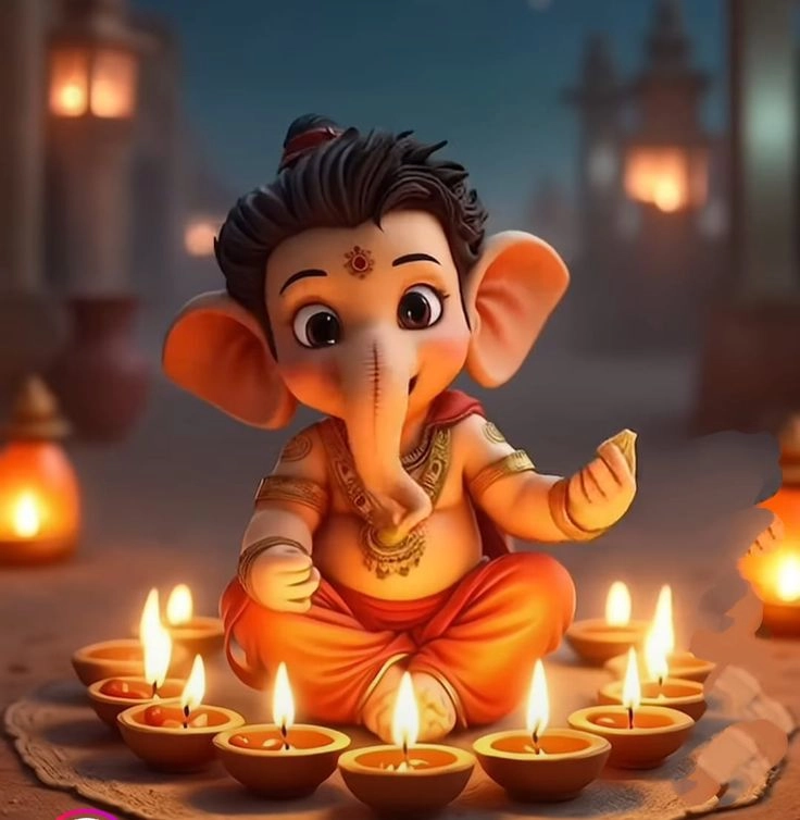 cute ganesha pic for dp