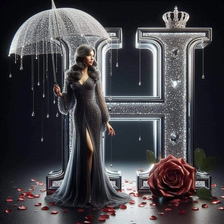 h lettered whatsapp dp