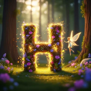 h letter cartoon dp
