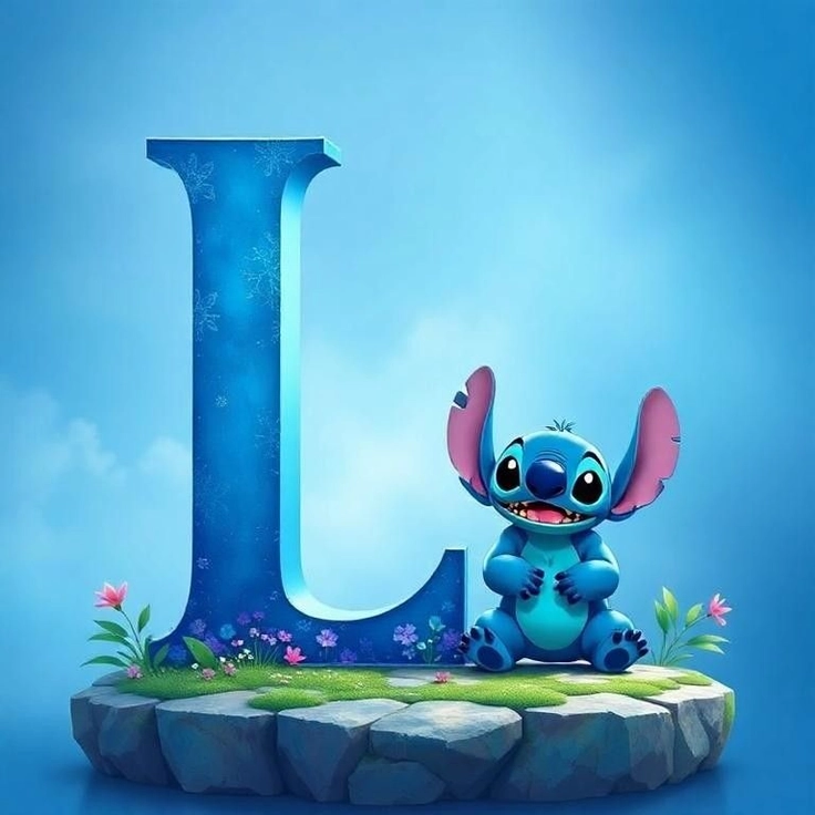 Aesthetic L letter DP 