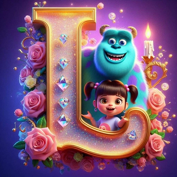 Creative L letter DP 