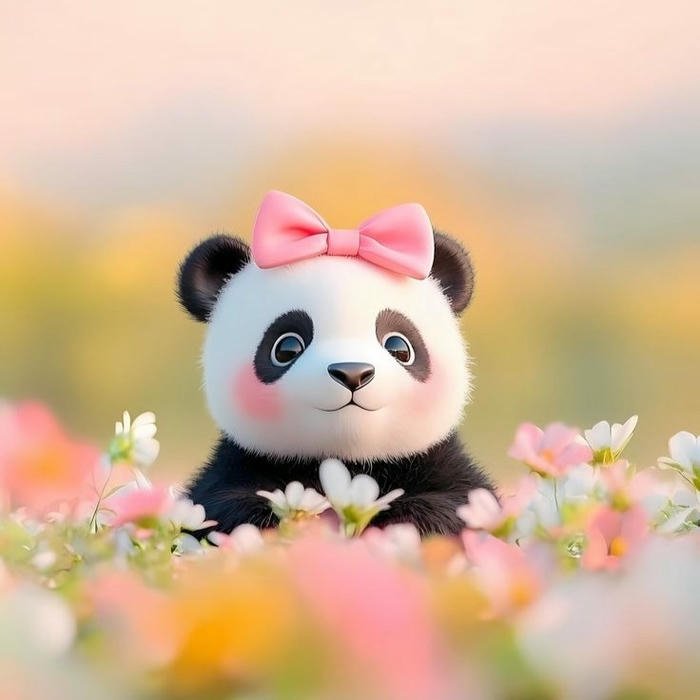 lovely Cute Panda Dp
