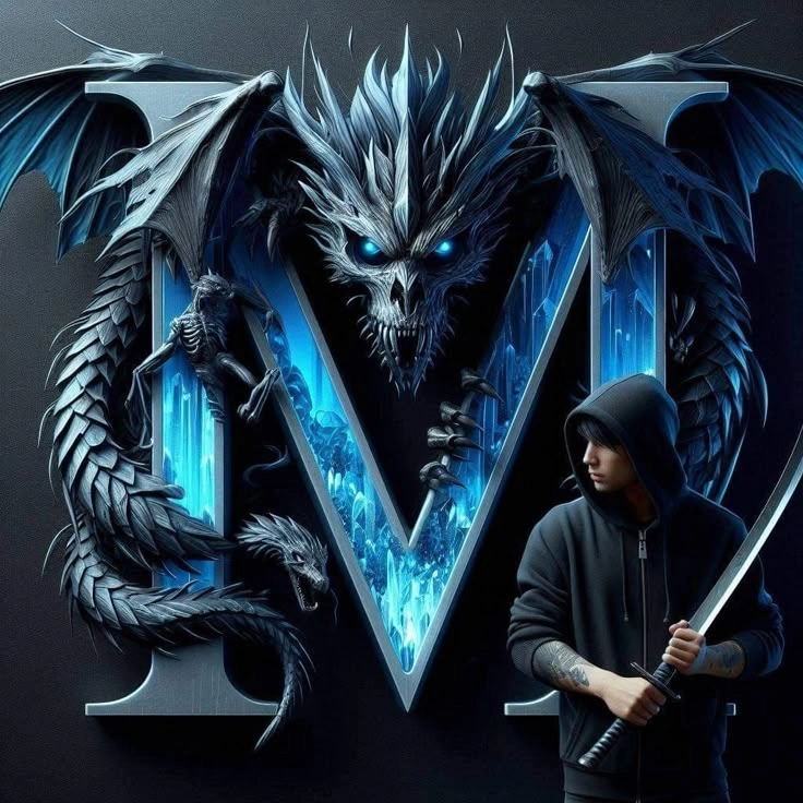 M letter profile pic HD