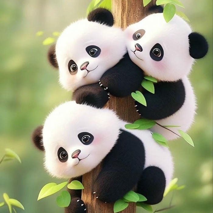 minimal Cute Panda Dp