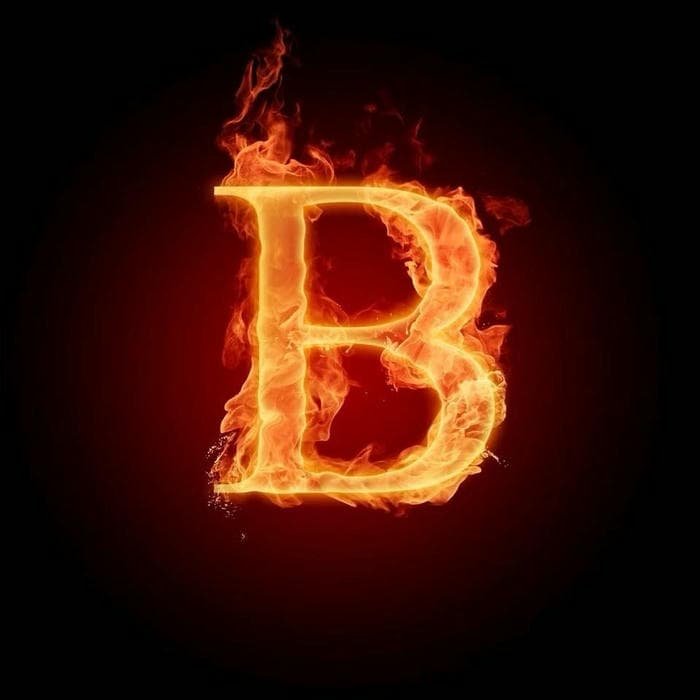 modern b letter profile image