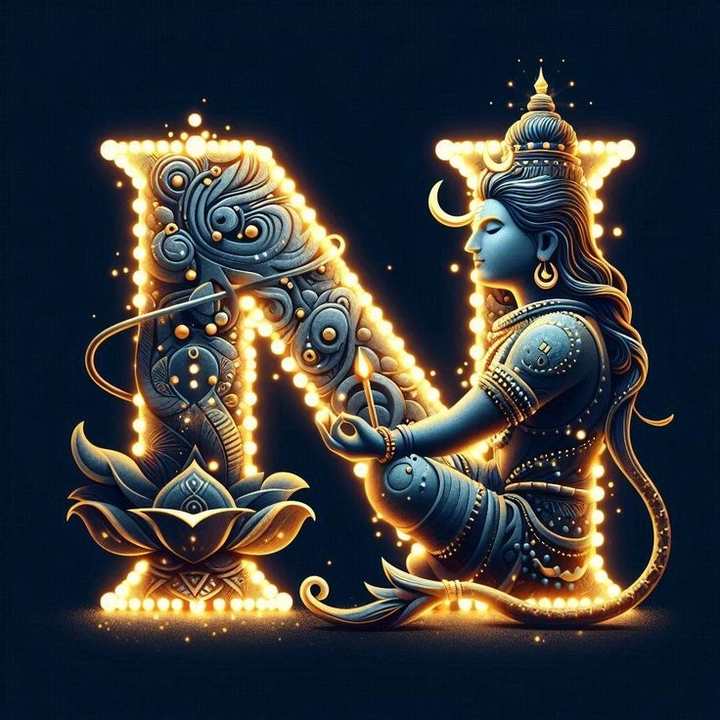 stylish n letter whatsapp dp
