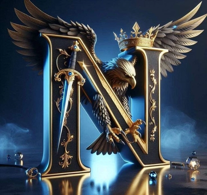stylish n letter dp