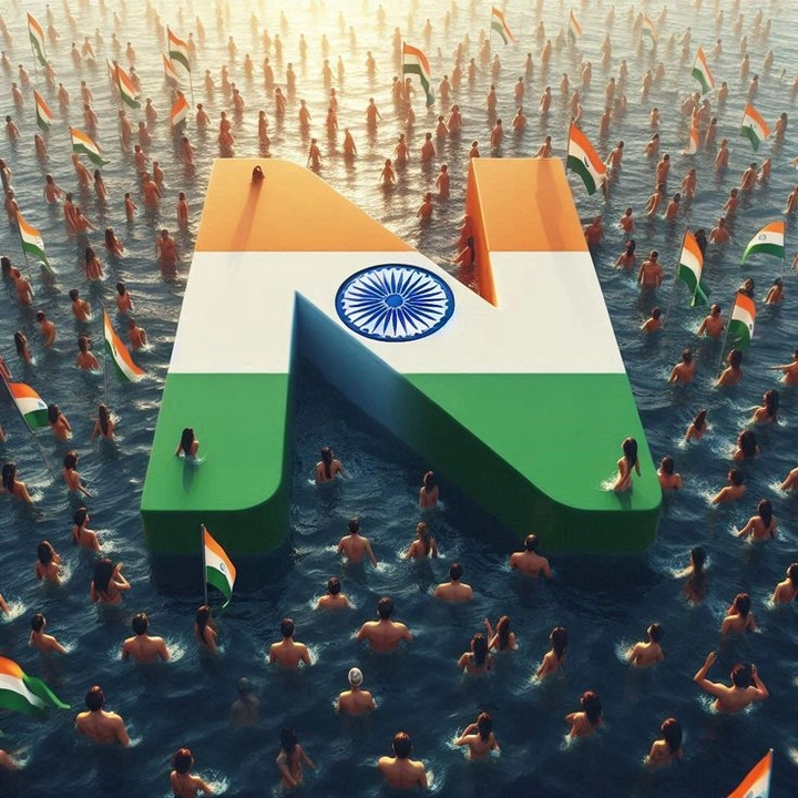 n letter whatsapp profile pic