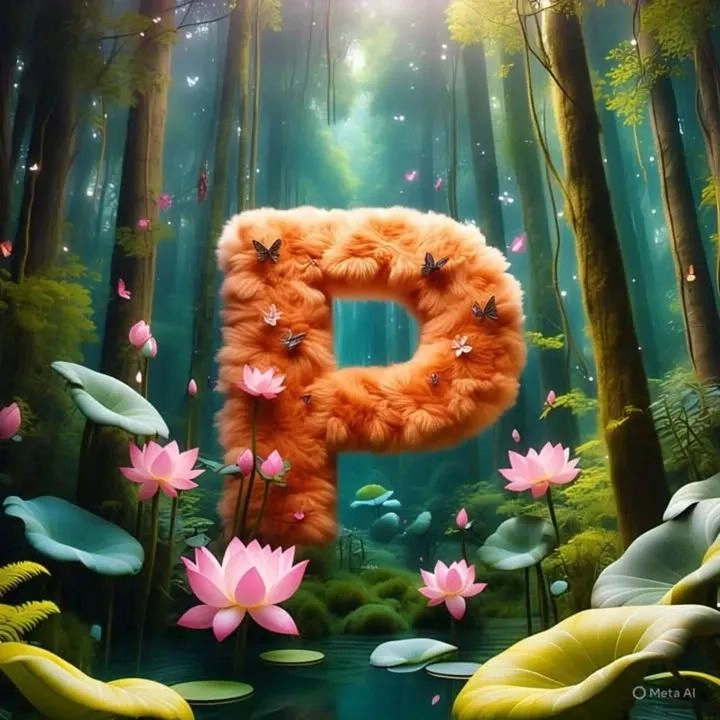 dp for whatsapp p letter