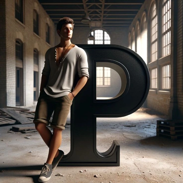 whatsapp p letter dp
