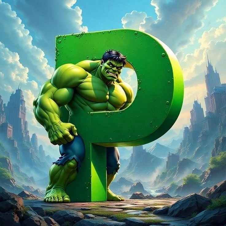 p letter whatsapp dp