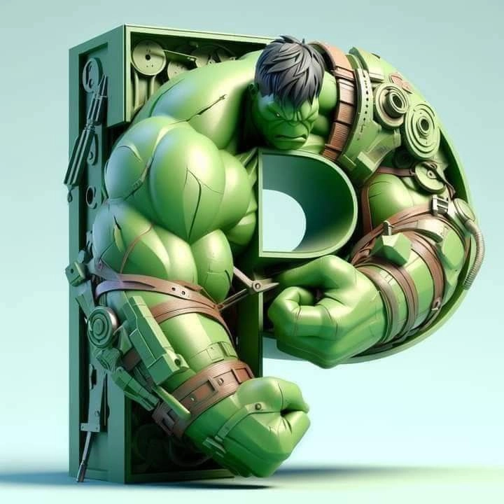 stylish p letter dp