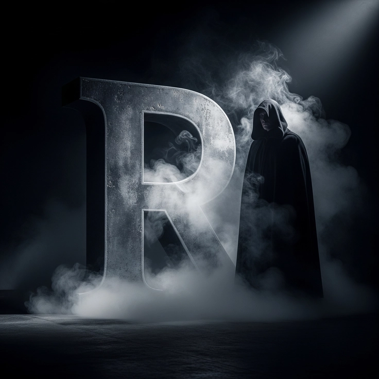 romantic r letter dp 