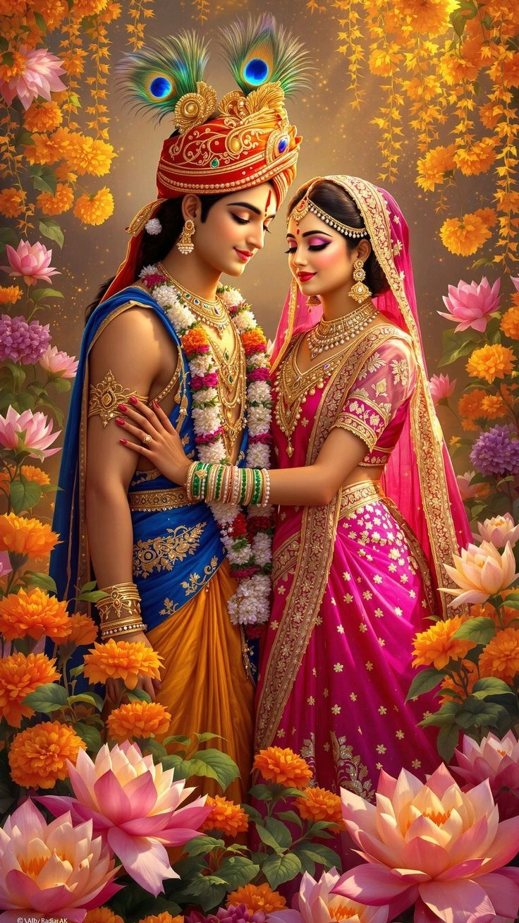 romantic radha krishna images