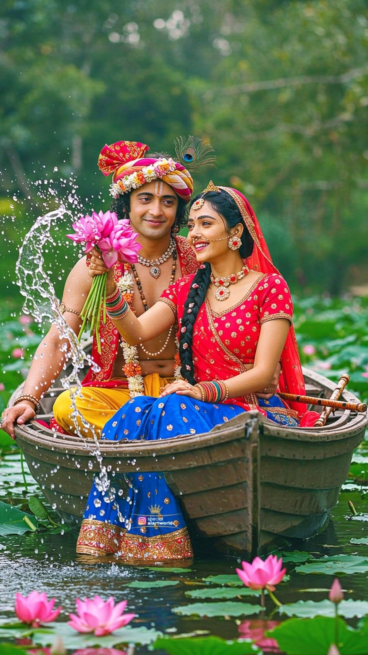 cute radha krishna dp for whatsapp