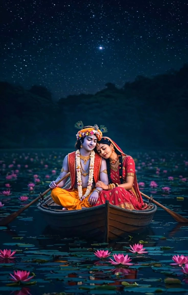 romantic radha krishna pic
