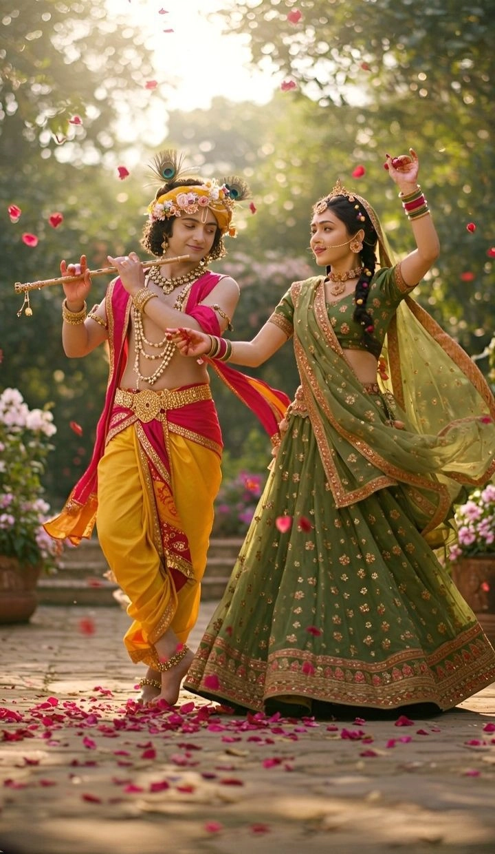 radha krishna romantic wallpaper