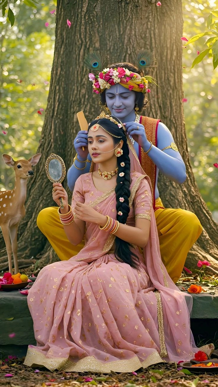 radha krishna attractive images