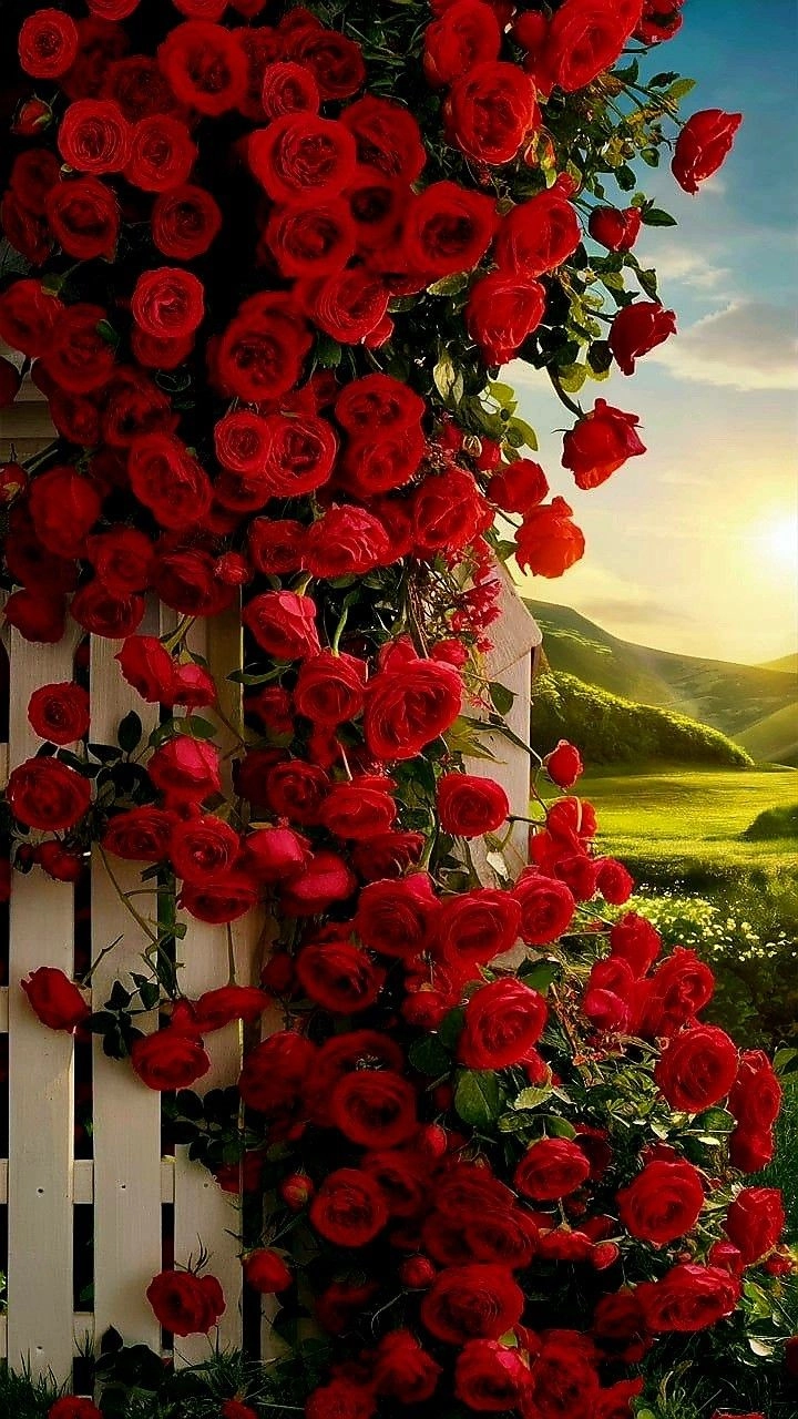 rose flowers field dp whatsapp