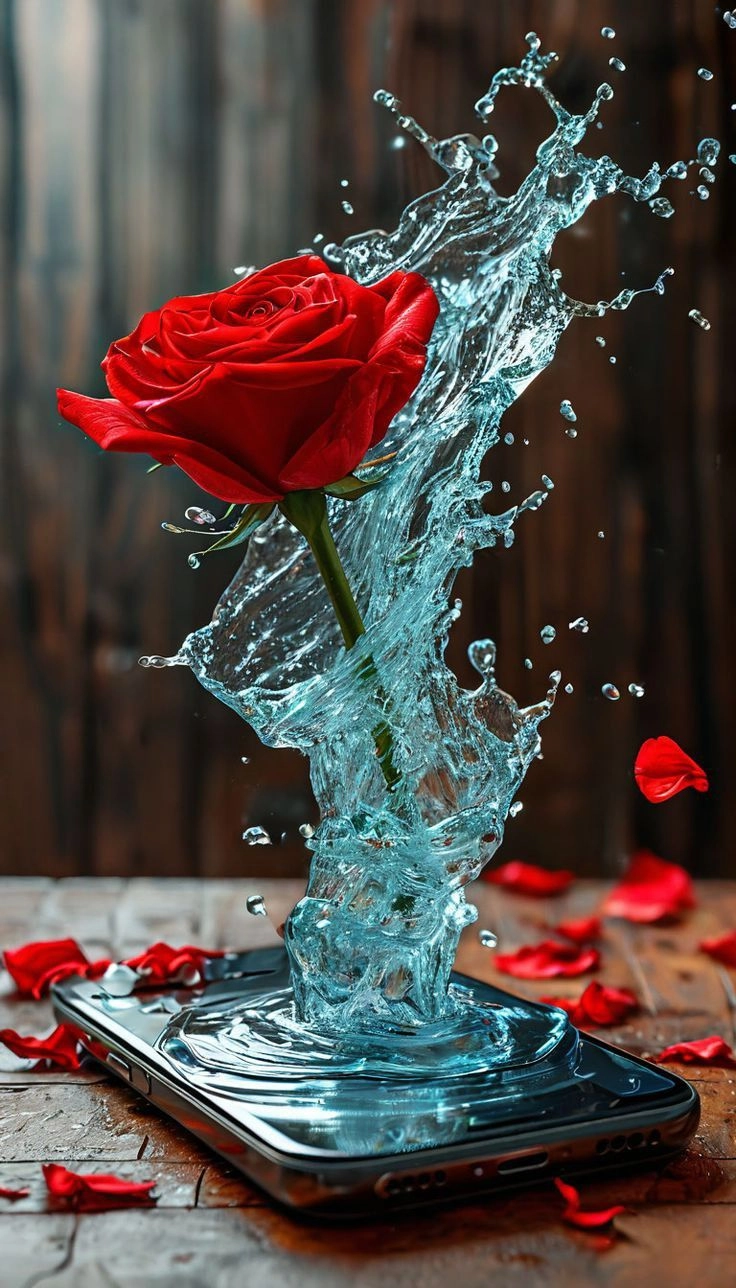 t inital dp with beautiful rose flowers