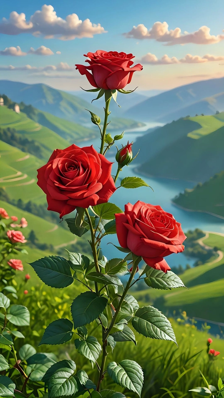 love rose flower dp in hd 