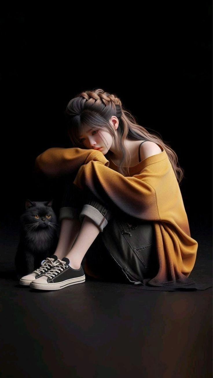sad girl hd photo