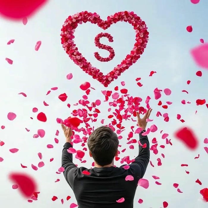 simple Cute S Letter DP