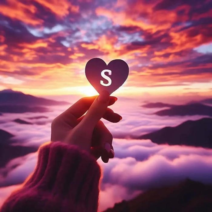 soft Cute S Letter DP