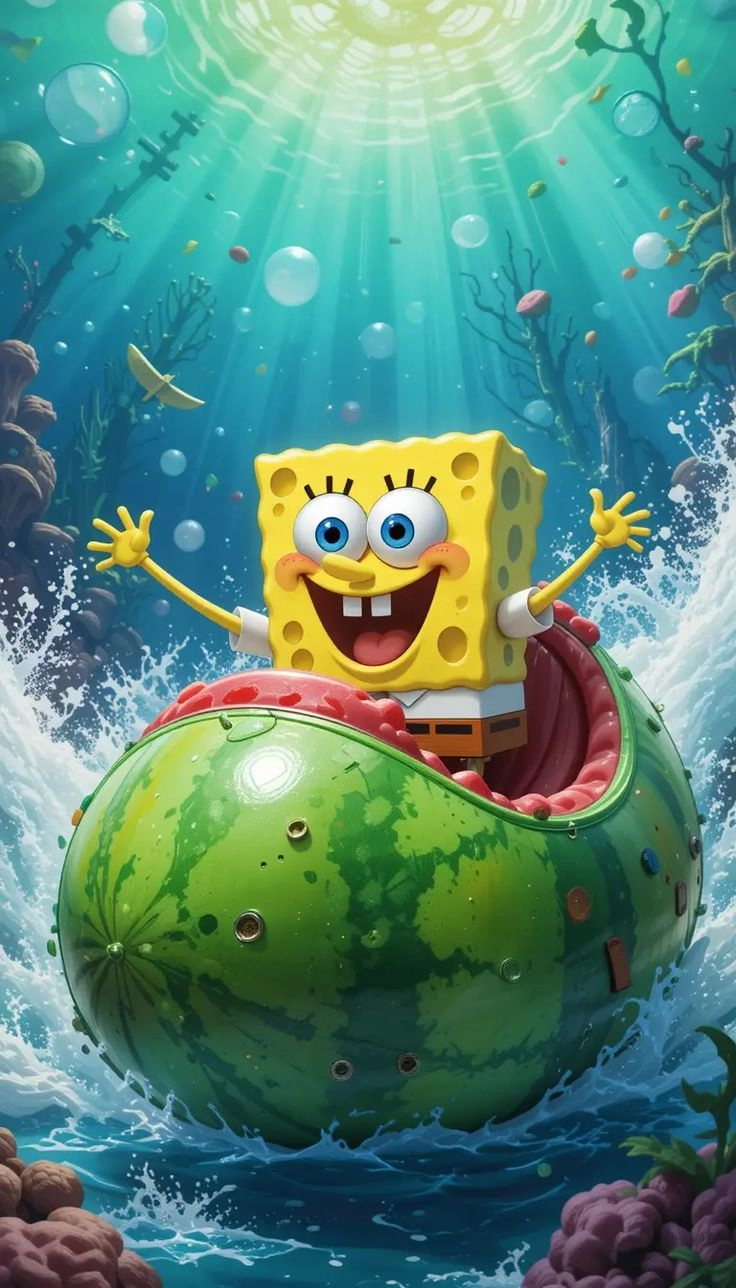 happy spongebob dp