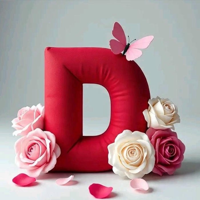 stylish D Letter Dp