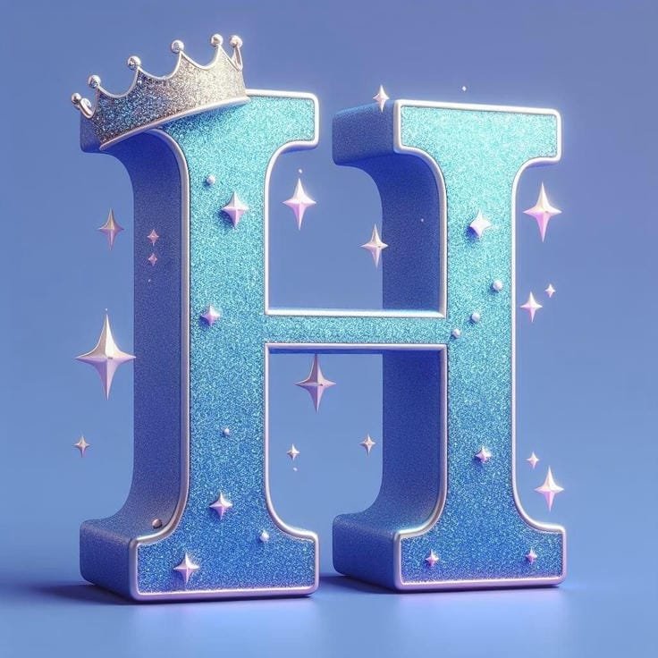 stylish h letter profile pic